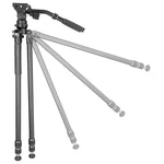 ALTA PRO 3VL 303AV18 - Videostativ aus Aluminium mit Nivellierbasis - Traglast 15 kg