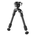 EQ-Precision 2QS A - Zweibein aus Aluminium mit abnehmbarer Picatinny-Schiene und Kugelkopf - Traglast 12 kg