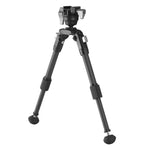 EQ-Precision 2QS A - Zweibein aus Aluminium mit abnehmbarer Picatinny-Schiene und Kugelkopf - Traglast 12 kg