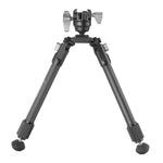 Equalizer 2QS C - Zweibein aus Carbon mit abnehmbarer Picatinny-Schiene - Traglast 12 kg