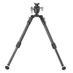 Equalizer 2QS C - Zweibein aus Carbon mit abnehmbarer Picatinny-Schiene - Traglast 12 kg