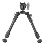EQ-Precision 1 A - Zweibein aus Aluminium mit fester Picatinny-Schiene und Kugelkopf - Traglast 10 kg