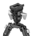EQ-Precision 3QS A - Zweibein aus Aluminium mit abnehmbarer Picatinny-Schiene und Kugelkopf - Traglast 12 kg