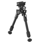 Equalizer 1QS A - Zweibein aus Aluminium mit abnehmbarer Picatinny-Schiene - Traglast 10 kg