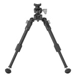 Equalizer 1QS A - Zweibein aus Aluminium mit abnehmbarer Picatinny-Schiene - Traglast 10 kg