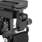 Equalizer 2 A - Zweibein aus Aluminium mit fester Picatinny-Schiene - Traglast 12 kg