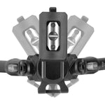 Equalizer 2 A - Zweibein aus Aluminium mit fester Picatinny-Schiene - Traglast 12 kg