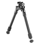 Equalizer 2QS A - Zweibein aus Aluminium mit abnehmbarer Picatinny-Schiene - Traglast 12 kg