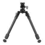 Equalizer 2QS A - Zweibein aus Aluminium mit abnehmbarer Picatinny-Schiene - Traglast 12 kg