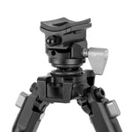 Equalizer 3QS A - Zweibein aus Aluminium mit abnehmbarer Picatinny-Schiene - Traglast 12 kg