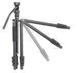 VESTA GO 264AV12 Reisestativ aus Aluminium mit Videokopf - 6 kg Traglast