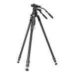 ALTA PRO 3VRL 303 AV18 - Videostativ aus Aluminium mit abnehmbarer Nivellierbasis - Traglast 15 kg