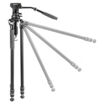 ALTA PRO 3VRL 303AV20 - Videostativ aus Aluminium mit abnehmbarer Nivellierbasis - Traglast 6 kg