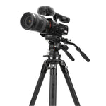 ALTA PRO 3VRL 303CV18 - Videostativ aus Carbon mit abnehmbarer Nivellierbasis - Traglast 15 kg