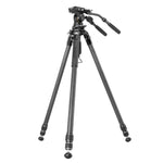 ALTA PRO 3VRL 303CV18 - Videostativ aus Carbon mit abnehmbarer Nivellierbasis - Traglast 15 kg